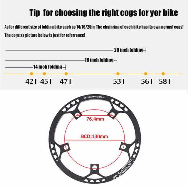 Litepro 自転車クランクセット集積シングルギアクランクセットクランク 45 T 47 T 53 T 56 T 58 T d 130 ミリメートルの通販はau Pay マーケット オータムネットショップ