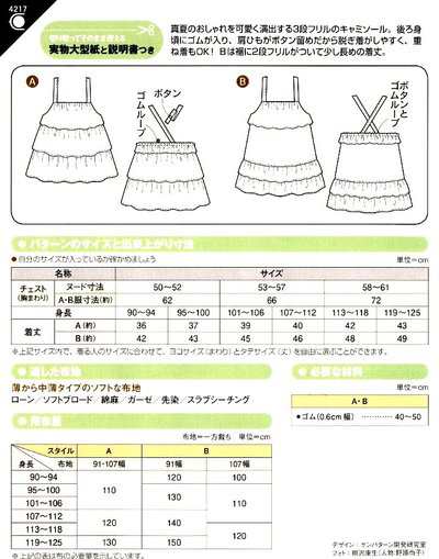 パターン 型紙 こども フリルキャミソール 簡単 実寸大 実物大 作り方 レシピ 子供の通販はau Pay マーケット 手芸のピロル Au Pay マーケット店