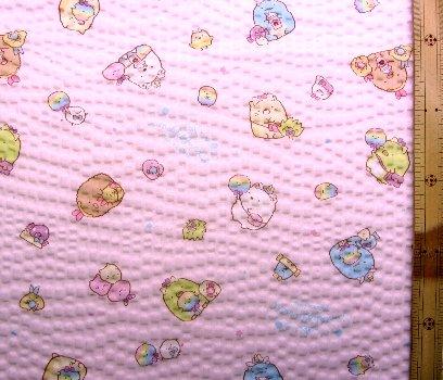 キャラクター リップル生地 サッカー生地 この柄は1ｍ50ｃｍまでメール便可能です すみっコぐらし ピンク 生地幅 約108cmの通販はau Pay マーケット 手芸のピロル Au Pay マーケット店