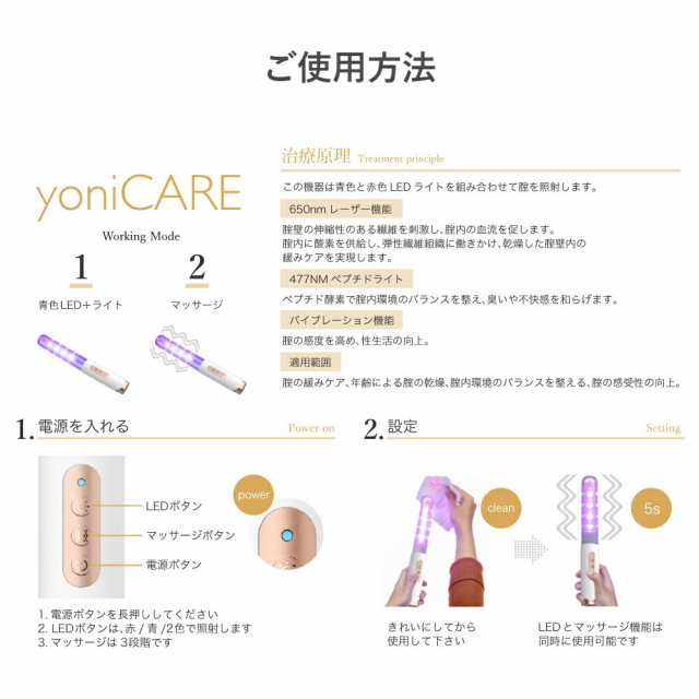 yoniCARE ヨニケア 家庭用膣レーザー LED 膣ケア器 膣ケア