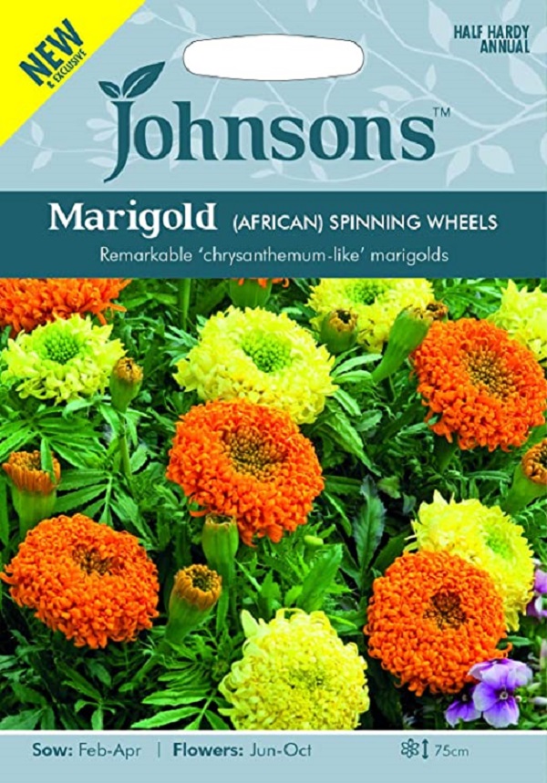 輸入種子 Johnsons Seeds Marigold African Spinning Wheels マリーゴールド アフリカン スピニング ホイール ジョンソンズシードの通販はau Pay マーケット Gardener S Shop Ivy