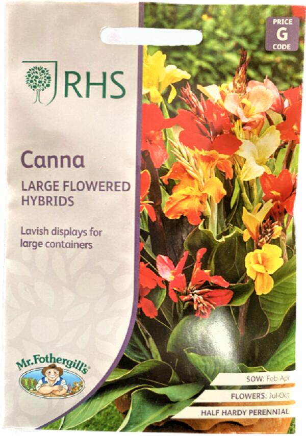 【種子】Mr.Fothergills Seeds Royal Horticultural Society Canna Large