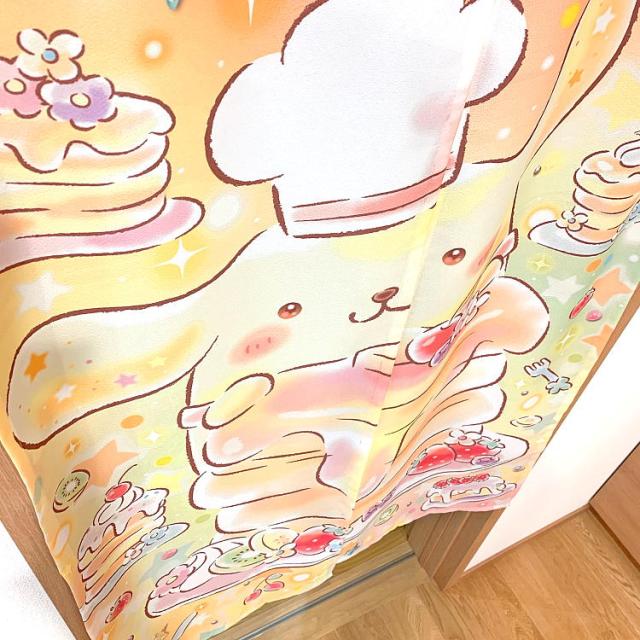 のれん 85 150cm ロング サンリオ ポムポムプリン キラキラショップ 絵羽柄 Sanrio キャラクター かわいい ノレン おしゃれ の通販はau Pay マーケット インテリアショップシード