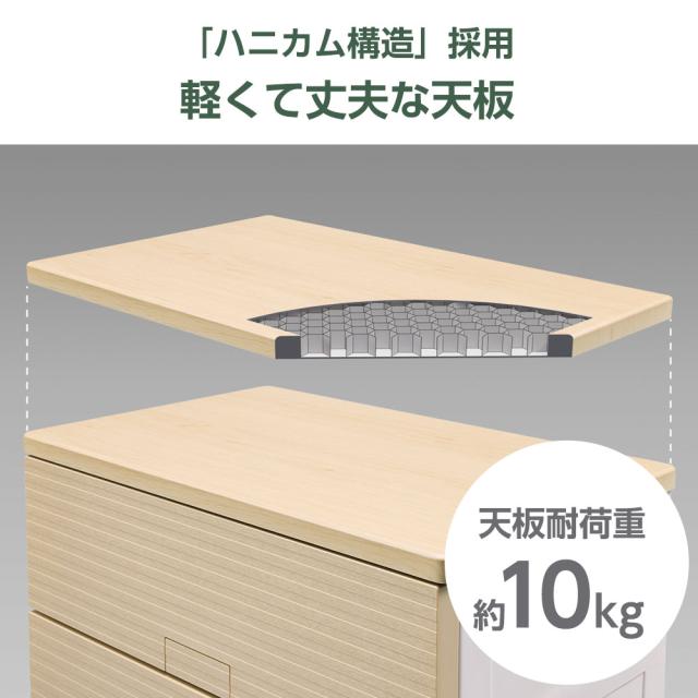 衣類ケース Fits フィッツチェスト ウッド 幅65cm 5段 6505 ベージュ/ブラウン ｜ 天馬 洋服 収納 タンス 収納ケース 衣類収納_4