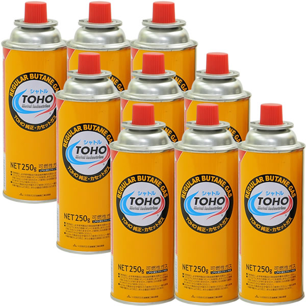 ガスボンベ トーホー シャトル カセットボンベ 3本組 3個（9本入