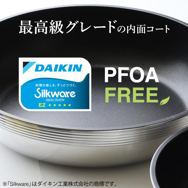 日本製 取っ手が取れるフライパンセット ガス火専用 3点 キャストバリウス 20cm+26cm+取っ手 A-3137 ｜ 取っ手の取れる 国産 北陸アルミ 国内 職人技で造られた 鋳物 おしゃれ 取っ手外せる スタイリッシュ 直火 焦げ付きにくい_5