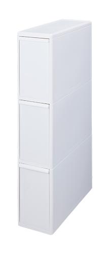 ゴミ箱 分別引き出しステーション スリム 3段 ホワイト 2個セット BS-3 ｜ ごみばこ ダストボックス 分別 スリム_2