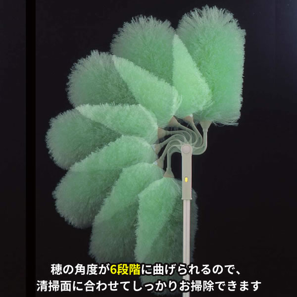 アズマ工業 高いところの掃除に 高所清掃 柄付き4点セット【ヘッド+長柄】 （ガラスワイパー + ホコリ取り + 拭き掃除ワイパー + 長さ1.3〜4.5m伸縮柄） ｜ 窓 吹き抜け 2階 外側 ほこり 埃 取り ハタキ モップ 長い 柄 照明_6