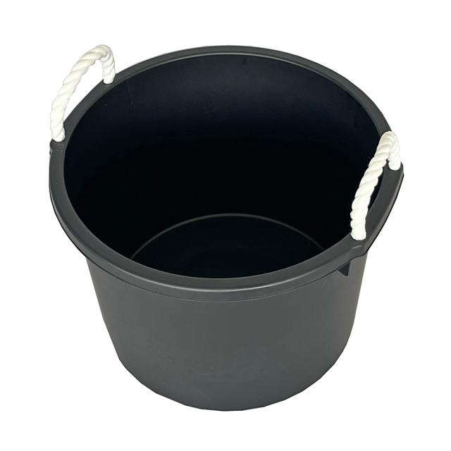 たらい 万能容器 30L ブラック 2個セット ｜ 日本製 バケツ 大容量