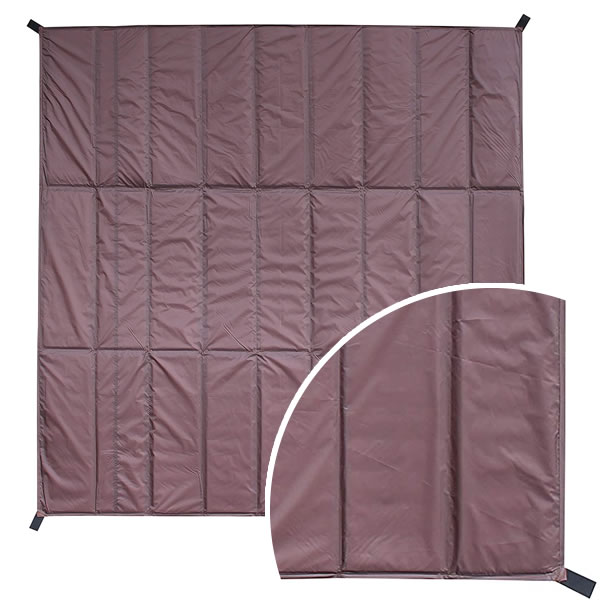 テント インナーシート キャンプマット 200×200cm ブラウン 2個セット OF-200CMBR ｜ クッションマット 厚手 キャンプマット レジャーシート 敷物 ピクニック キャンプ マット 海 コンパクト テントフロアマット バッグ付き_3
