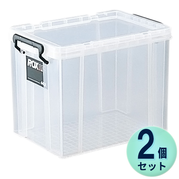 収納ケース ロックス 740-3L クリア 2個セット ｜ フタ 押し入れ 定番 衣装ケース