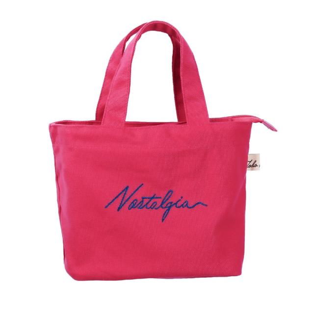 ミニトート バッグ トート 刺繍 レディース ミニ トートバッグ ファスナー 無地 ランチボックス シンプル キャンバス 帆布ロゴ 軽量 通の通販はau Pay マーケット Tokohana