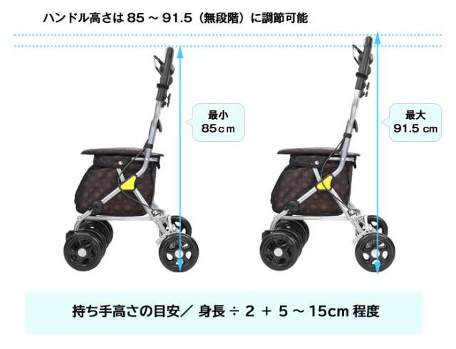 当店限定カラー】シルバーカー ルミド SIMD02 ブラウン 幸和 当店限定カラー】シルバーカー ルミド SIMD02 ブラウン 幸和