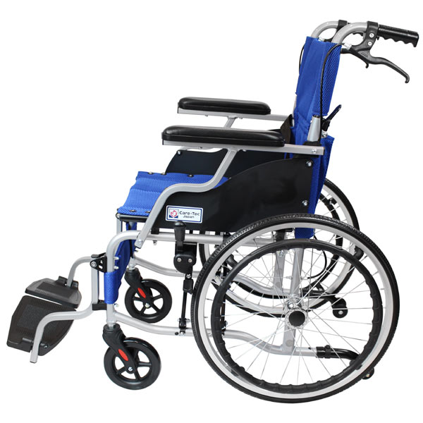 車椅子 軽量 折りたたみ コンパクト 自走式 スマイル CA-70SU 【ケア