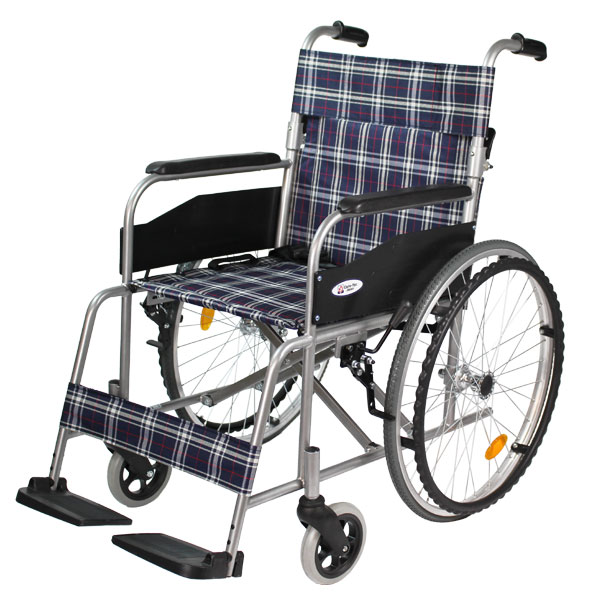 車椅子 スチール 折りたたみ 自走式 ウィッシュ CS-10 ケアテック  