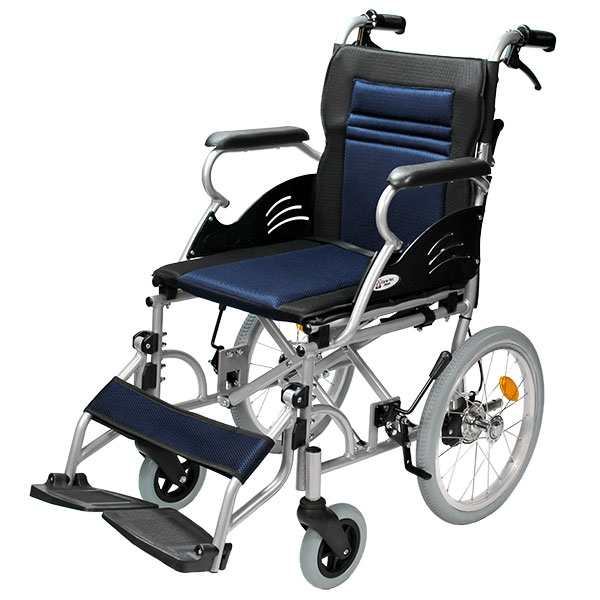 WC-NH06565)ラックヘルスケア エルゴライト ノーパンクタイヤ 車椅子-
