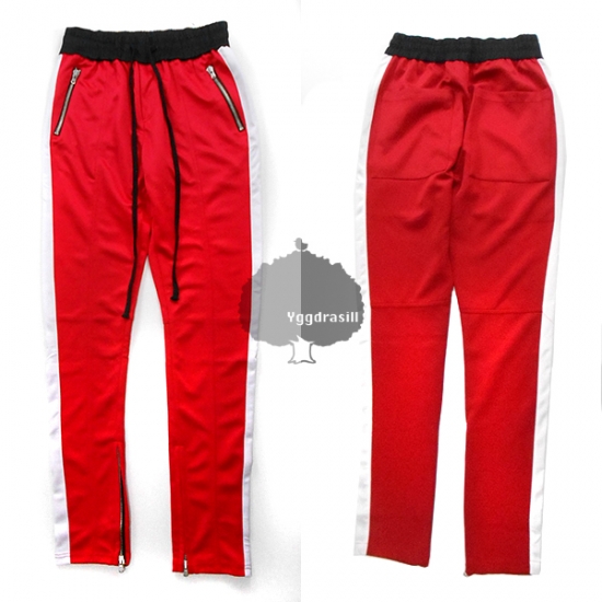 ダブルストライプ トラックパンツ 赤 白 黒紐 M ラインパンツ B メンズ レッドの通販はau Pay マーケット Ygg Store