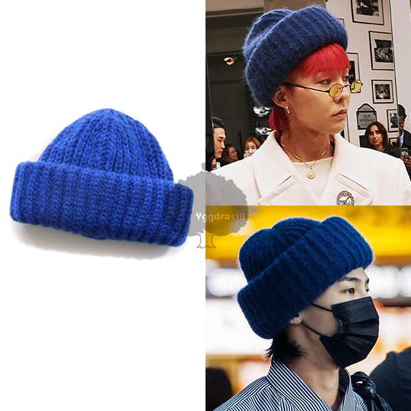 太リブ ウール ニット キャップ 帽子 ワッチ ビーニー 青 ブルー G Dragon Gd の通販はau Pay マーケット Ygg Store