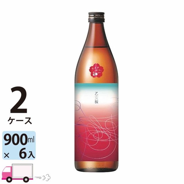 芋焼酎 乙女桜 25゜ 900ml瓶 6本入 2ケース(12本) さつまいも（紅乙女） さつま無双 【送料無料(一部地域除く)】の通販は