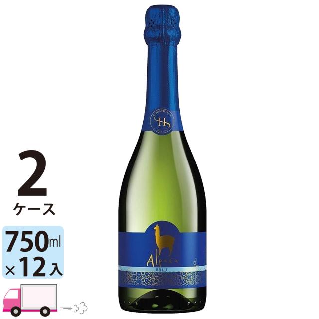 サンタ ヘレナ アルパカ スパークリングワイン ブリュット 750ml 2ケース(12本) 白 辛口 【送料無料 (一部地域除く)】の通販は