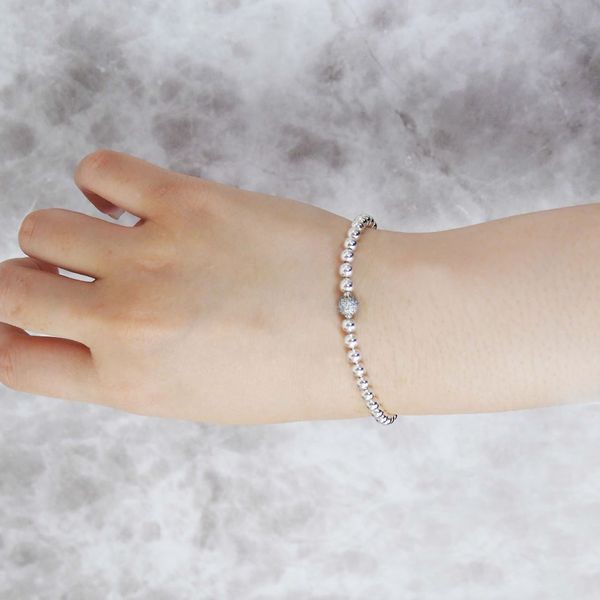 パンドラ ブレスレット PANDORA Beads & Pave Bracelet スターリング