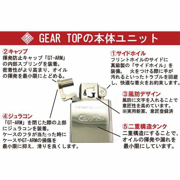 送料無料：GEAR TOP：ワイルド ブラス：7バレッツ：オイルライター