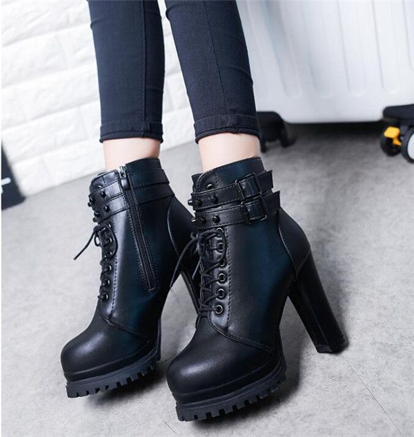 赤字覚悟 5日間限定 いま人気 ショートブーツ レディース ブーツ 秋 冬 編み上げブーツ ワークブーツ 太ヒール カジュアルシュの通販はau Pay マーケット ビッグアローズ