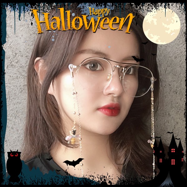 ハロウィン超おすすめ ハロウィン めがね 仮装 サングラス チェーン エレガント レディース ストラップ おしゃれ 写真 Lolitaの通販はau Pay マーケット ビッグアローズ