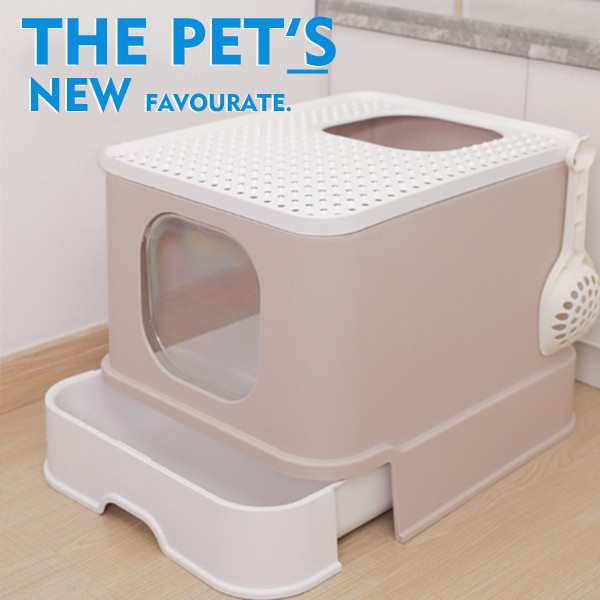 ペット トイレ 猫 小型犬 容器 高級 大きい 飛び散り防止 セット 洗える 簡易 小動物 掃除 清潔の通販はau Pay マーケット サンク