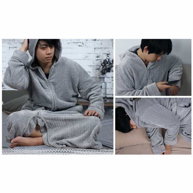 着る毛布 ルームウェア レディース メンズ M~XL フランネル生地 120