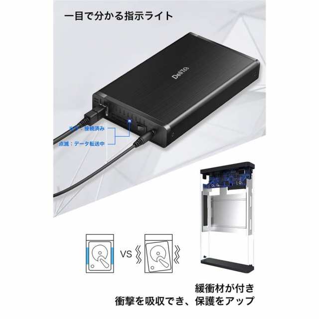 3 5インチ Hdd ケース Ssd ケース ドライブケース Sata接続 簡単脱着 ハードディスクケース Uasp対応 アルミ製 持ち運びhdd Ssd ケース の通販はau Pay マーケット Askrtech