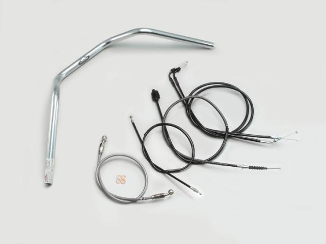 HURRICANE（ハリケーン） SR400 150アップ2型 ハンドルSET クロームメッキ H304-012C