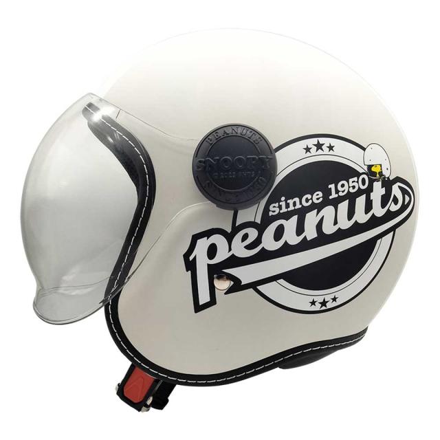 AXS SNOOPY SNJ-108 ハイウェイライダー マットグレー シールド付きジェットヘルメット_3