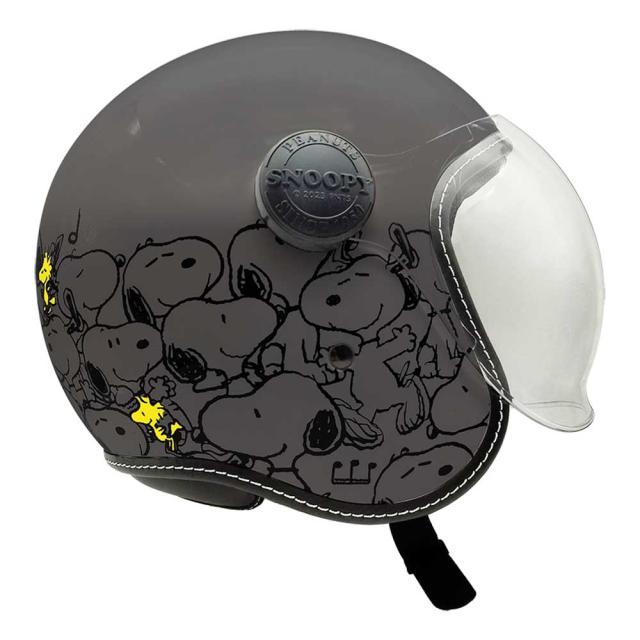 AXS SNOOPY SNJ-116 スヌーピーカーニバル シールド付きジェットヘルメット_2
