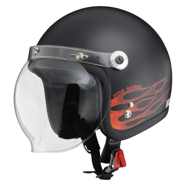 LEAD リード工業 Barton BC-10 スモールジェットヘルメット（ファイアエンジェル）