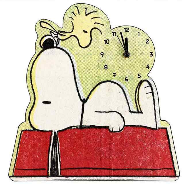 スヌーピー ウッドストック 掛け時計 インテリア 壁掛け 壁時計 キャラクター 子供 時計 大人 PEANUTS SNOOPY クリスマス プレゼント ラッピングの通販は
