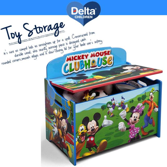 ディズニー ミッキーマウス デラックス おもちゃ箱 3-7歳 木製 Delta デルタ_1