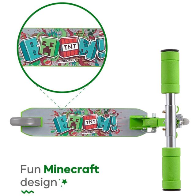 キックスクーター マインクラフト キックボード マイクラ ライトアップ 子供 光る キックスケーター minecraft_4