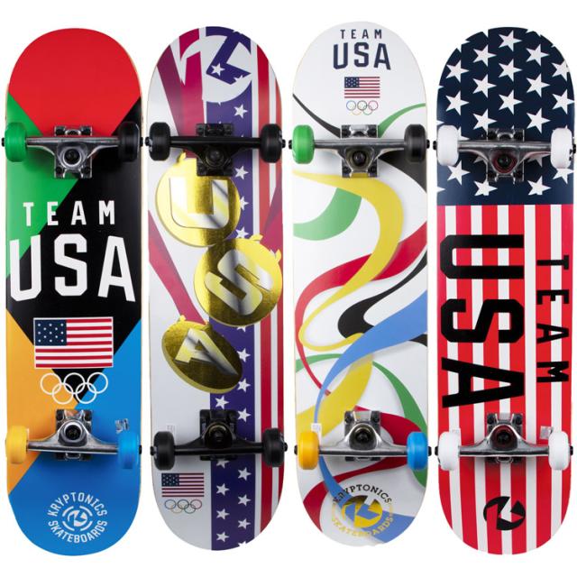 滑るゲーム盤 完備した スケボー 国際オリンピック競技大会ひな型 TEAM USA 為し遂げる品 未経験者 精神的な統合済