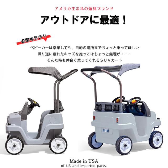 ステップ2 プッシュアラウンド グレー SUV カート アウトドアワゴン 2 