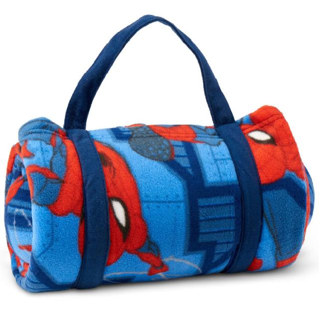 ディズニー マーベル スパイダーマン ブランケット 枕付き お昼寝 毛布 127cm×140cm 持ち運び キャンプ アウトドア プレゼント disney