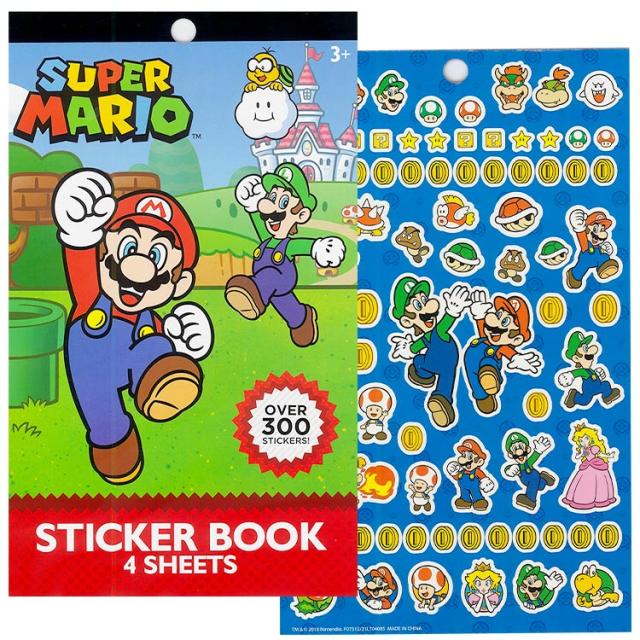 スーパーマリオ シール 300カット 大容量 ステッカー ごほうびシール
