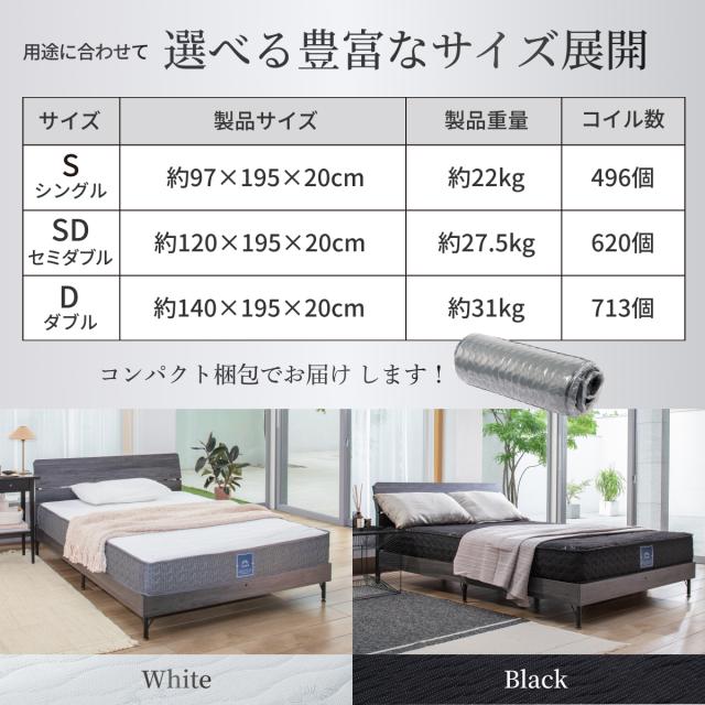 マットレス シングル(幅97×縦195×極厚20cm) 腰部強化 腰サポート 腰痛 