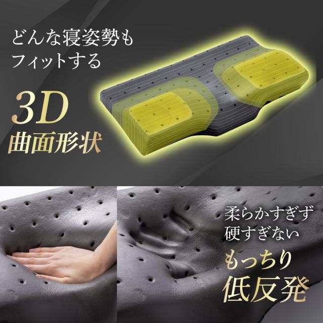 GOKUMIN 枕 プレミアム 低反発枕 まくら 8段階 高さ調整 ごくみん枕