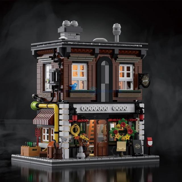 MOC LEGO レゴ ブロック 互換　レトロなアンティークショップ 1950個
