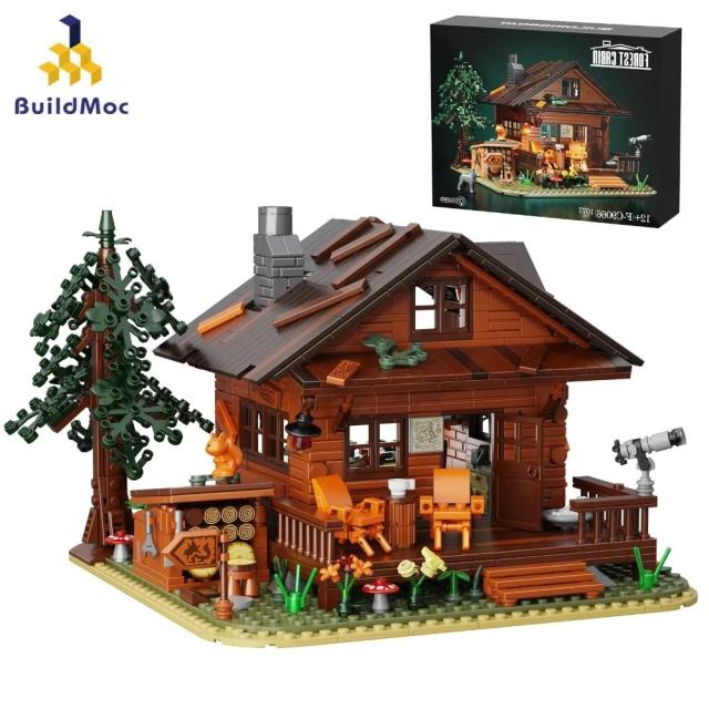 MOC LEGO レゴ ブロック 互換 森の中の小さな家 1077個
