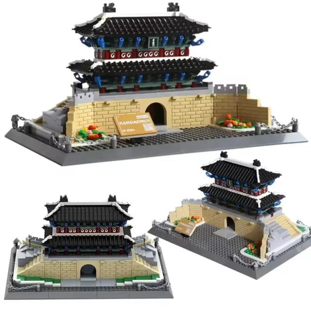 MOC LEGO レゴ ブロック 互換 韓国の崇礼門 900個_2
