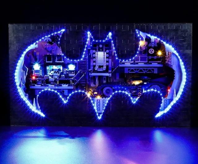 MOC LEGO レゴ 76252 互換  バットケイブ  シャドーボックス LED ライト 電飾 キット リモコン付き ※本体は含みません