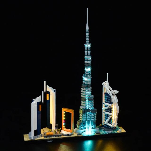 MOC LEGO レゴ 21052 互換  アーキテクチャー ドバイ LED ライト 電飾 キット ※本体は含みません