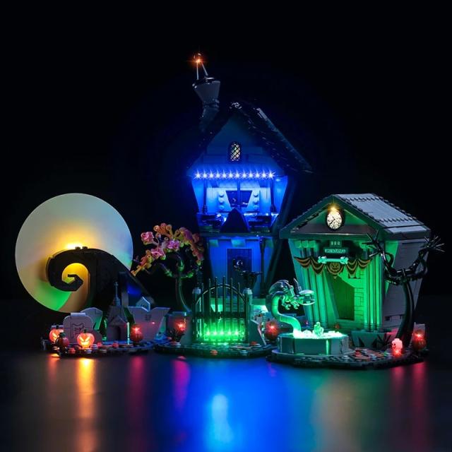 MOC LEGO レゴ 21351 互換 アイデア ティム バートンのナイトメアー ビフォア クリスマス LED ライト 電飾 キット ※本体は含みません